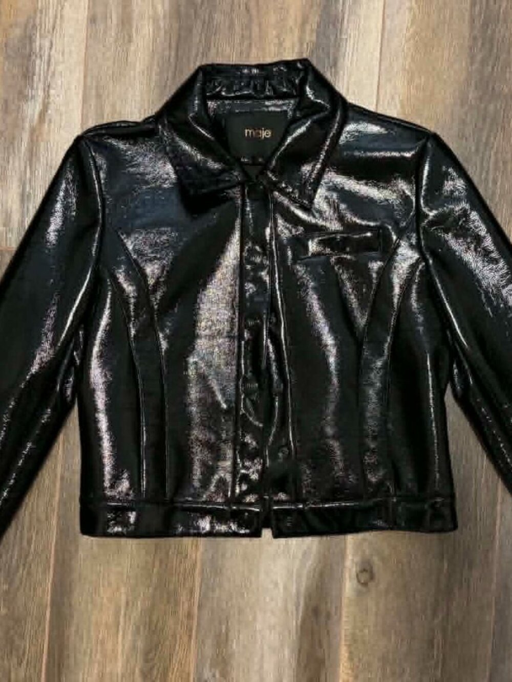 Maje Binyla Vinyl Jacket